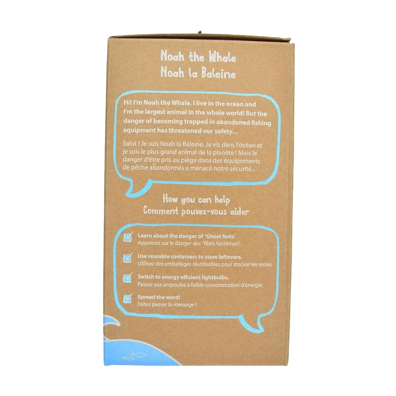 Planet Buddies Écouteurs filaires pour enfants composés à 50% de plastiques recyclés - Baleine