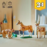 LEGO Creator 3en1 Le Cheval Magnifique, Ensemble de Construction 31166 LEGO Le cheval magnifiq 31166