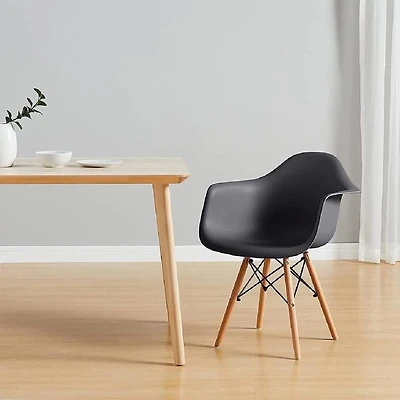 Heavenly Collection Bucket Armchair with Wood legs