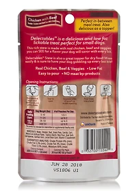 Hartz Delectables™ Stew Gourmandise à lécher Poulet avec boeuf