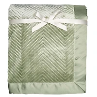 Modern Moments by Gerber Lot de 1 couvertures en peluche à chevrons pour bébé fille Vert Taille 30" x 40"