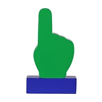 Way to Celebrate, 8inch Wood Grandpa Finger Sign, Green / Blue / White