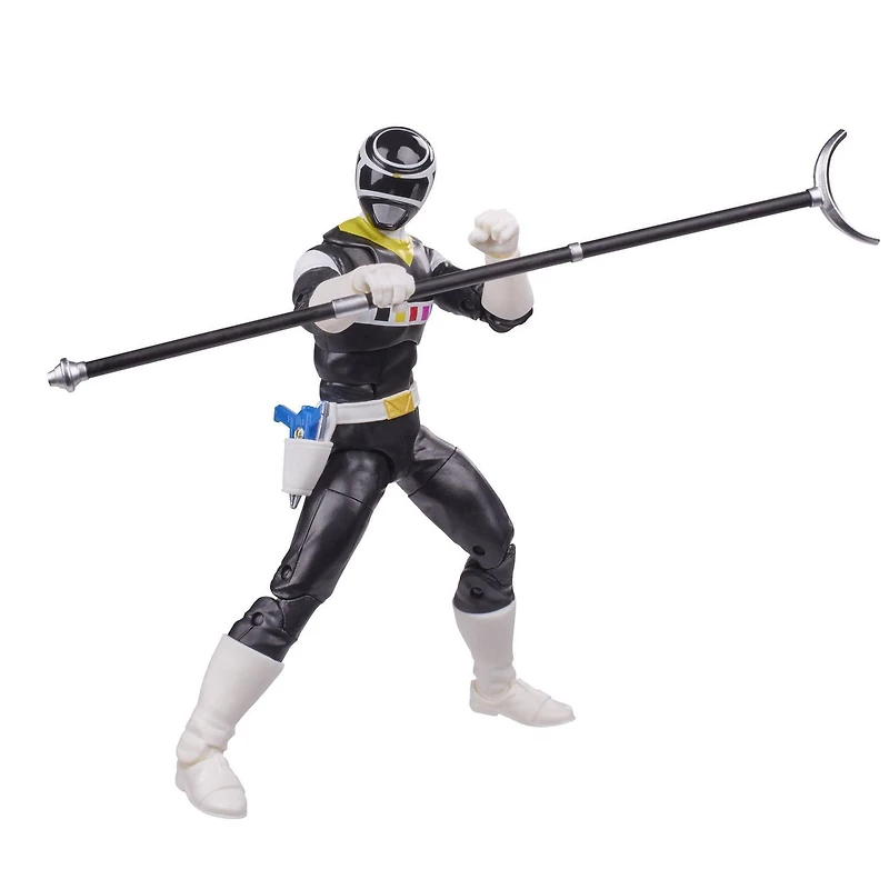 Power Rangers Lightning Collection In Space Black Ranger 6-Inch Premium Collectible Action Figure Toy with Accessories