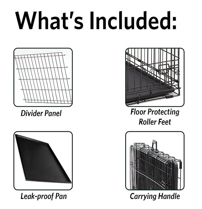 Midwest Homes For Pets Intermediate 36" iCrate Dog Cage 2-Door