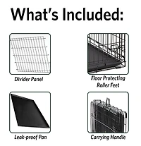 Midwest Homes For Pets Intermediate 36" iCrate Dog Cage 2-Door