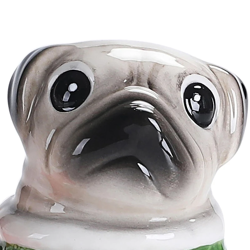Holiday Time Pug Salt & Pepper Shakers