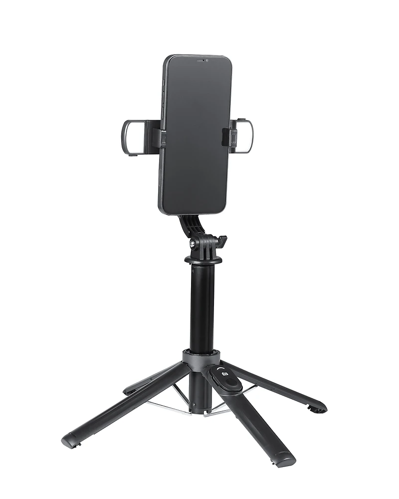 LED Lights Selfie Stick Quad Tripod, Wireless Dual LED Lights