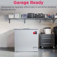 Congélateur coffre Frigidaire 7 pi³ (198 L) pour garage, cuisine ou sous-sol, grande capacité de stockage, blanc