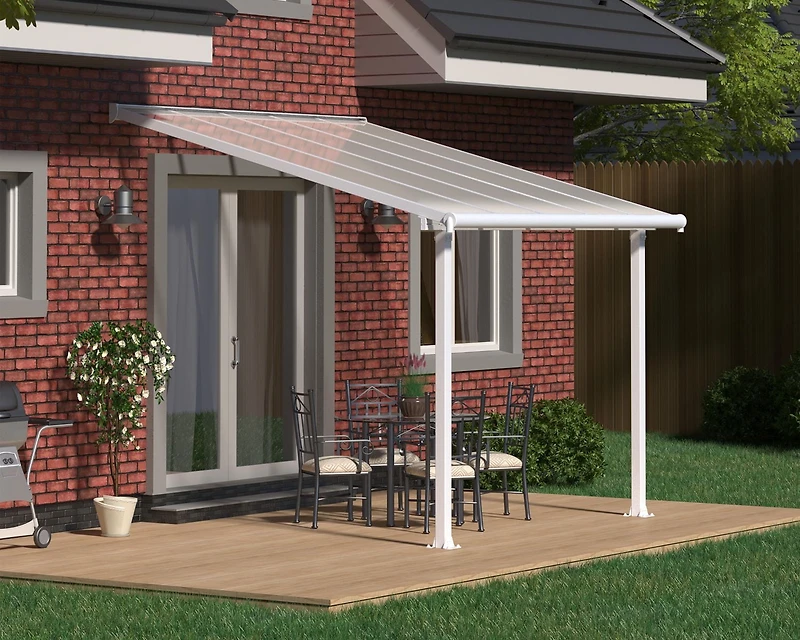 CANOPIA by PALRAM Olympia 10 ft. x 10 ft. Aluminum Patio Cover - White