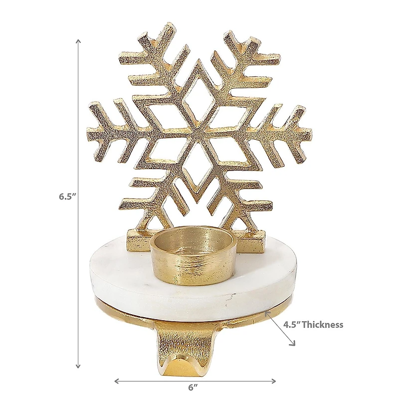 Christmas Snowflake With Tealight Stocking Holder
