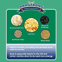 Armstrong Wild Bird Food Birder's Choice Suet, 8-Pack, 2.56kg
