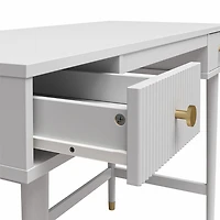 CosmoLiving by Cosmopolitan Elizabeth Desk, Dove Gray