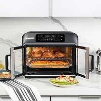 Kalorik Designer Series 26 QT Air Fryer and Convection Oven, Black with Silver (AFO52786BS43), Air Fryer and Convection Oven