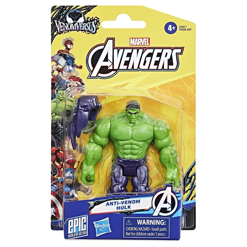 Marvel Avengers VenomVersus Epic World of Action Anti-Venom Hulk Deluxe Figure
