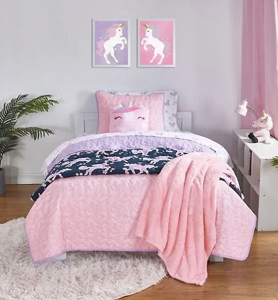 Mainstays Kids Reversible Quilt Set, MSK Quilt