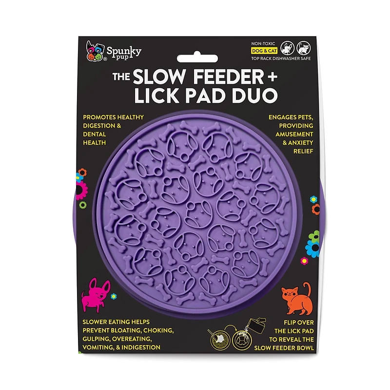 Slow Feeder - Lick Pad Combo Dog Toy