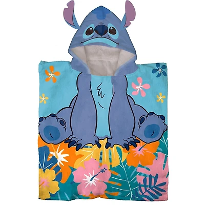 Lilo & Stitch Hooded Poncho Towel, 100% Cotton