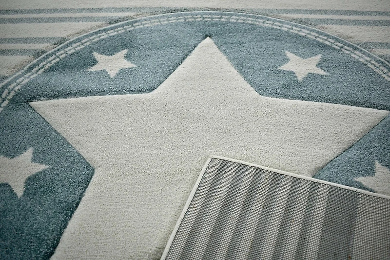 KC Cubs Boy & Girl Modern Decor Multicolor Area Rug and Carpet Collection for Kids, Toddlers and Baby Nursery, Stars & Stripes