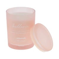Bougie spa parfumée à la cire de noix de coco 15 oz Allswell, Brillance (Vanille + Poire + Noix de coco) Mélange de cire de noix de coco