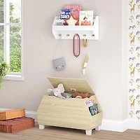 Kids Catch-All Toy Storage Box - White