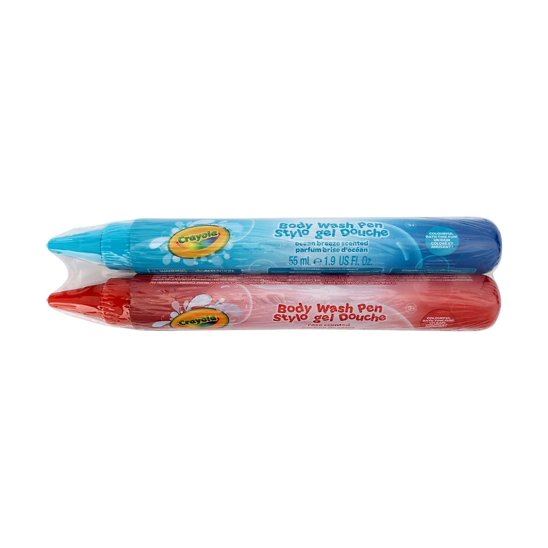 Crayola 2pk Body Wash Pens Blue & Red, Crayola 2pk Body Wash Pens Blue & Red