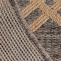 Smithleighs Brown and Cream Woven Area Rug