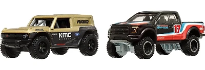Hot Wheels Car Culture Ford Bronco R & '17 Ford F-150 Raptor Vehicle 2pk