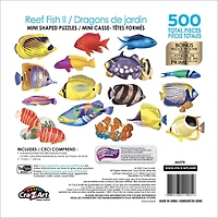 Cra-Z-Art 16 énigmes en forme de poisson de récif, 500pcs