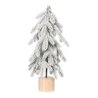 HOLIDAY TIME 18IN SNOW POTTED TREE, SNOW POTTED TREE