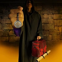 ENHANCE Collector's Edition RPG Adventurer's DND Bag - Dragon Hide Exterior Travel RPG Bag with Tabletop Miniatures Storage Vault, Mat Holder, DND Dice & Token Pockets, Fits 4-8 Books (Dragon Red)