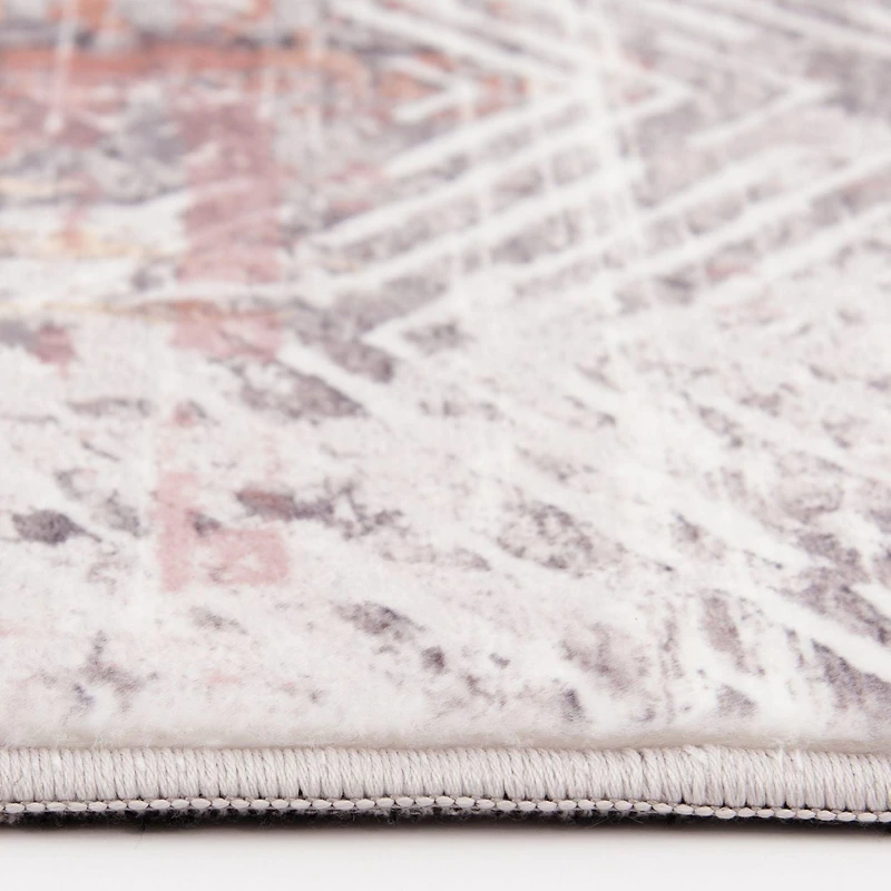 Banburry Light Grey and Light Purple Woven Area Rug