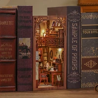 Tradeopia Puzzle en bois 3D – Kit DIY Le Rythme Secret Bibliothèque Miniature