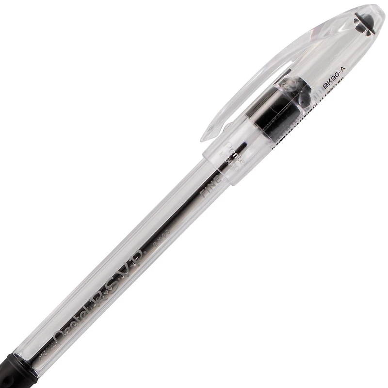 Pentel R.S.V.P. Black Ballpoint Pen 0.7mm, 4 pack