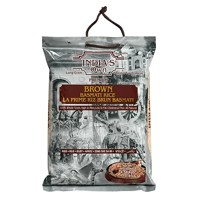 India's own - Riz Basmati brun premium 4,54 kg