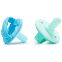 Munchkin Sili-Soothe & Teethe ™ Silicone Pacifier & Teether, 2 Pack