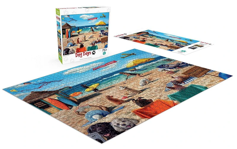 Buffalo Games - Dog Days - Ruff Summer - 750 Piece Jigsaw Puzzle