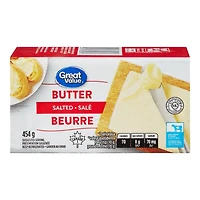 Great Value Salted Butter, 454 g