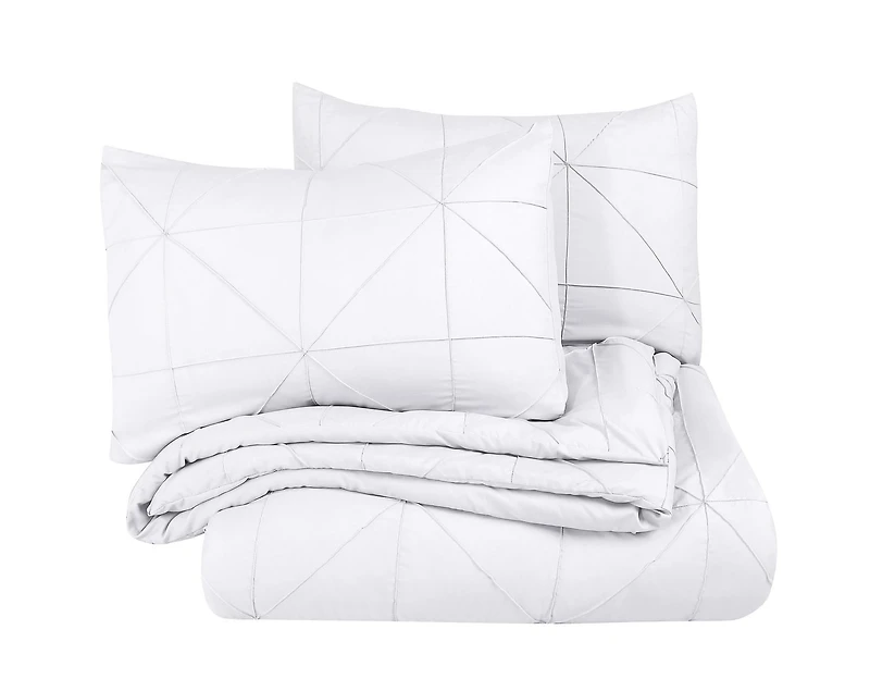 3 Pieces Hartford Pintuck Comforter Set