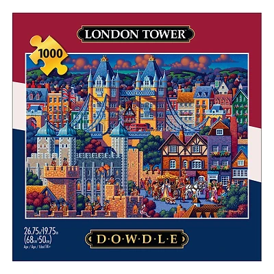 Buffalo Games London Tower Puzzle imbriqué de 1000 pièces pour adultes de 14 à 99 ans