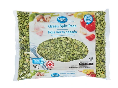 Pois verts cassés Great Value