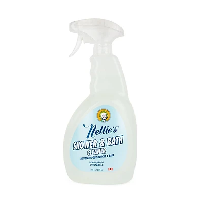 Nettoyant bain et douche Nellie's, nettoyage de salle de bain, 710 ml, parfum citronnelle