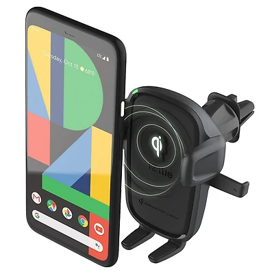 iOttie Easy One Touch 2 Wireless Charging Air Vent & CD Combo Phone Mount - Black