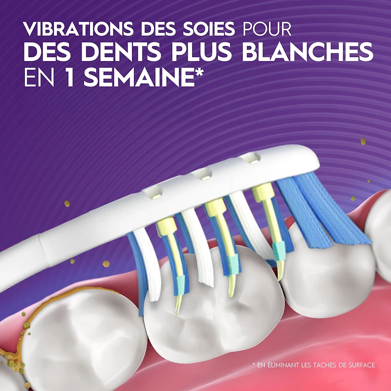 Brosses à dents à pile blanchissantes Oral-B Pulsar, souple 2 unités