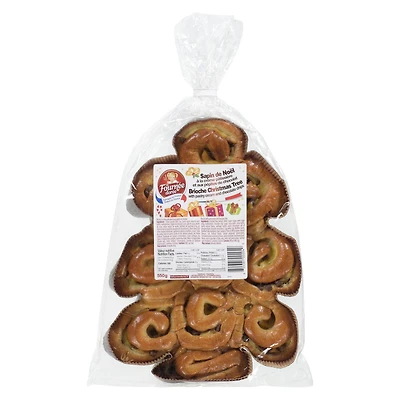 Sapin de Noël avec crème pâtissière et pépites de Chocolat 550g - 10 portions de 55g