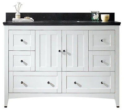 Imaginations Américaines 47,6 pouces W Vanity Set Blanc