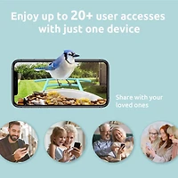 Birdfy Smart Bird Feeder with Camera, Bird Watching Camera for Bird Feeding, Gift for Bird Lover, Blue