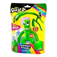Heroes of Goo Jit Zu Rainbow Friends Vert l'Expérience d'Horreur Multijoueur pour Enfants Figurine Jouet Super Extensible Rempli de Goo s'Étire jusqu'à 3X Sa Taille