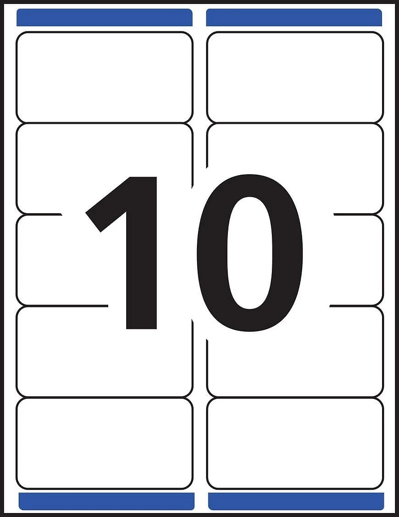 Avery Waterproof Labels, 2" x 4", for Laser Printers - 35523