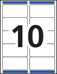 Avery Waterproof Labels, 2" x 4", for Laser Printers - 35523