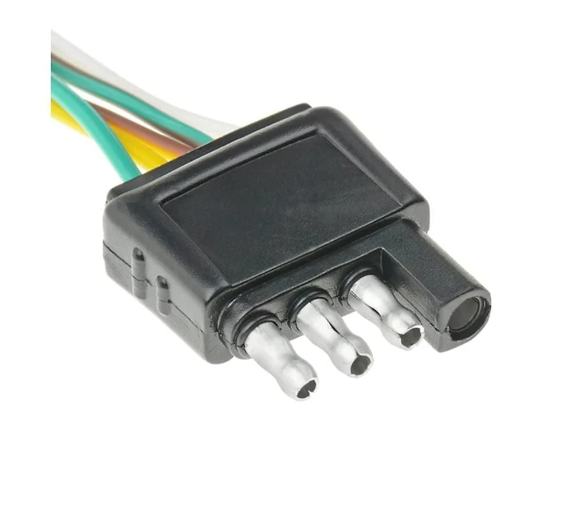 Trailer Wiring Harness Kit with Connectors and Clips, 4-Way 25Feet Male 4Feet Female Utility Trailer Wiring Kit for Boat Trailer Lights, Durable Trailer Lights Wire